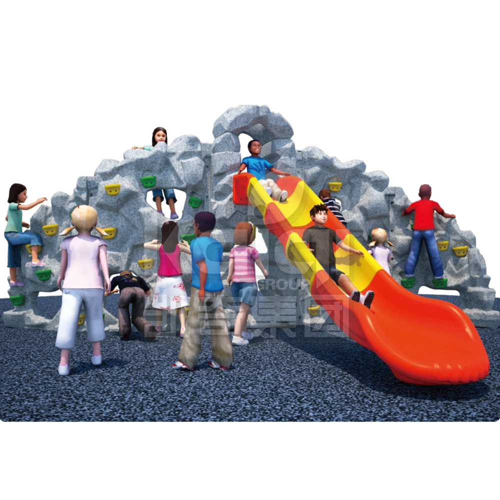 KAIQI GROUP Updated new amusement park outdoor playground physical training rock peak climbing for children
