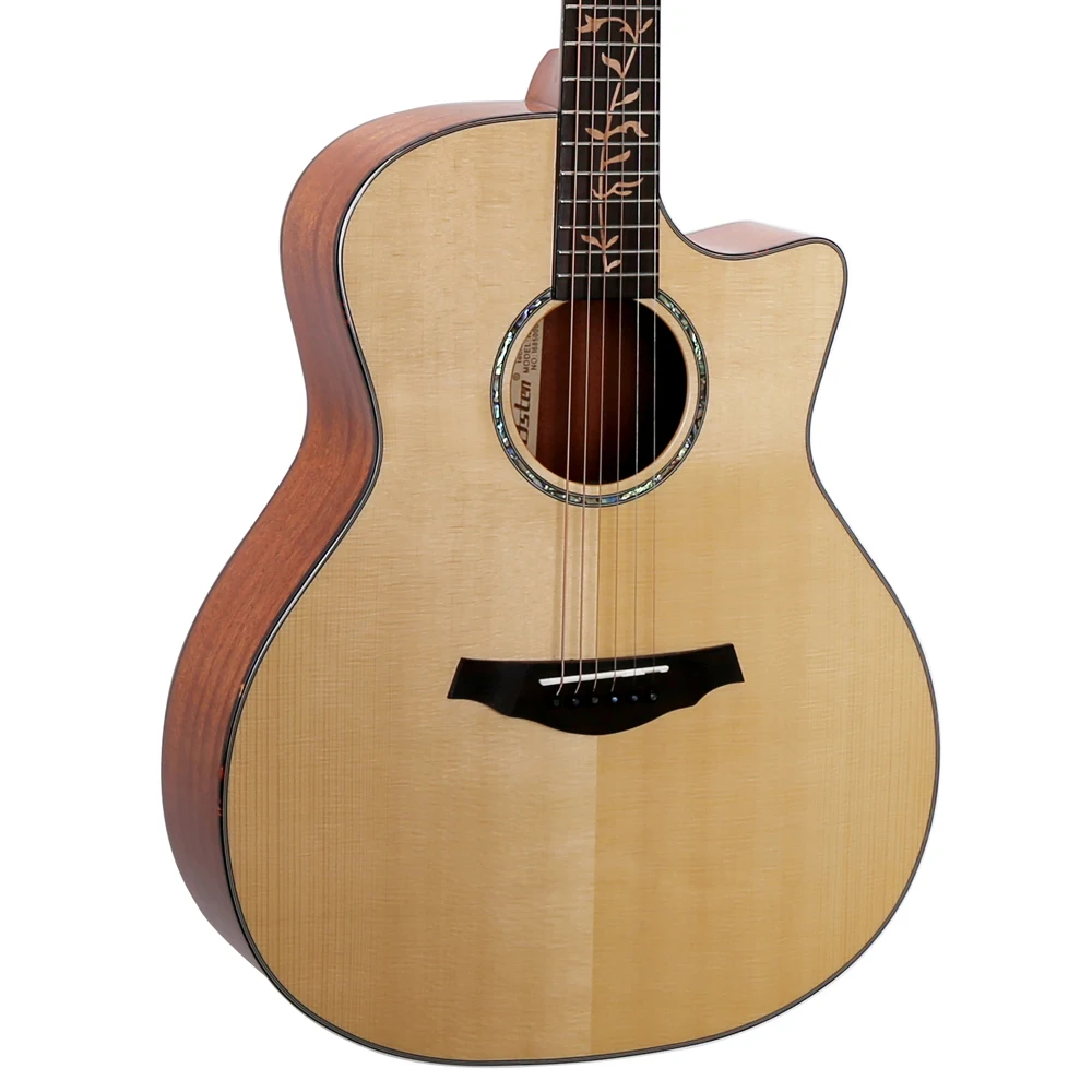 Solid Cedar Top Mahogany Neck High Glossy Acoustic Guitar High end Professional 41 inch Acoustic Guitars