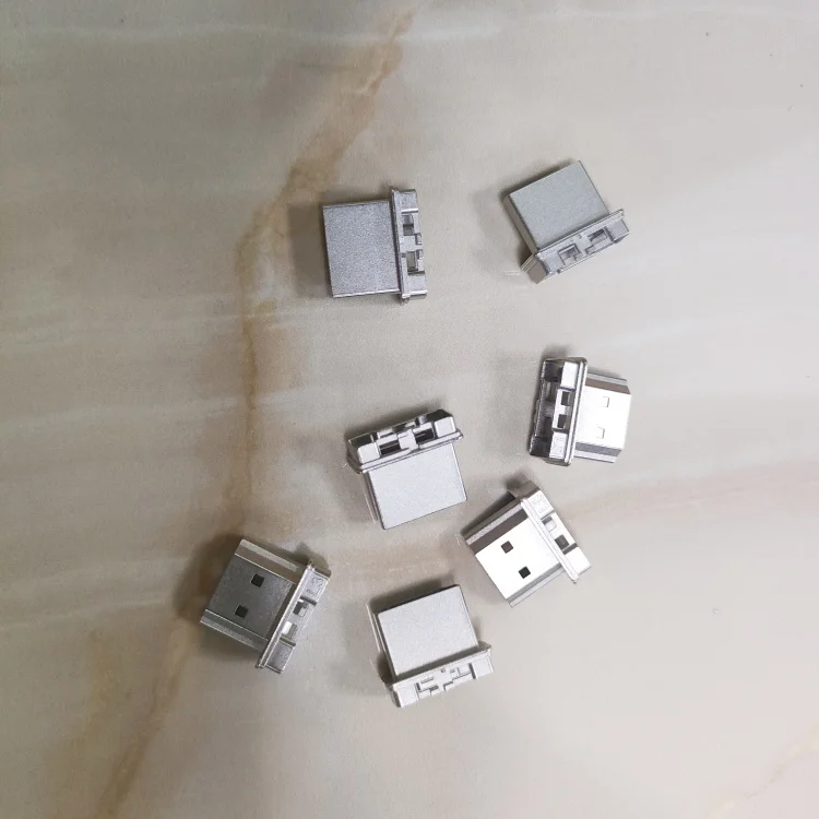 Изготовленный на заказ цинковый сплав литой компьютер USB разъем корпус электронный металлический