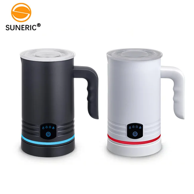 Custom Logo On Stock Automatic Milk Foaming Heating Foam Maker For Lattes Coffee Mixer 110V 240V 4 in 1 Milk Frother Electric