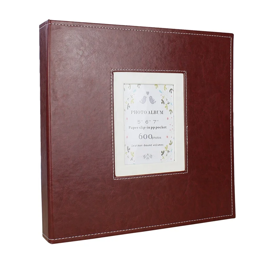 PVC cover photo album PP pocket sheet 4x6 Large capacity 600 foto slip in baby photo book family album photo