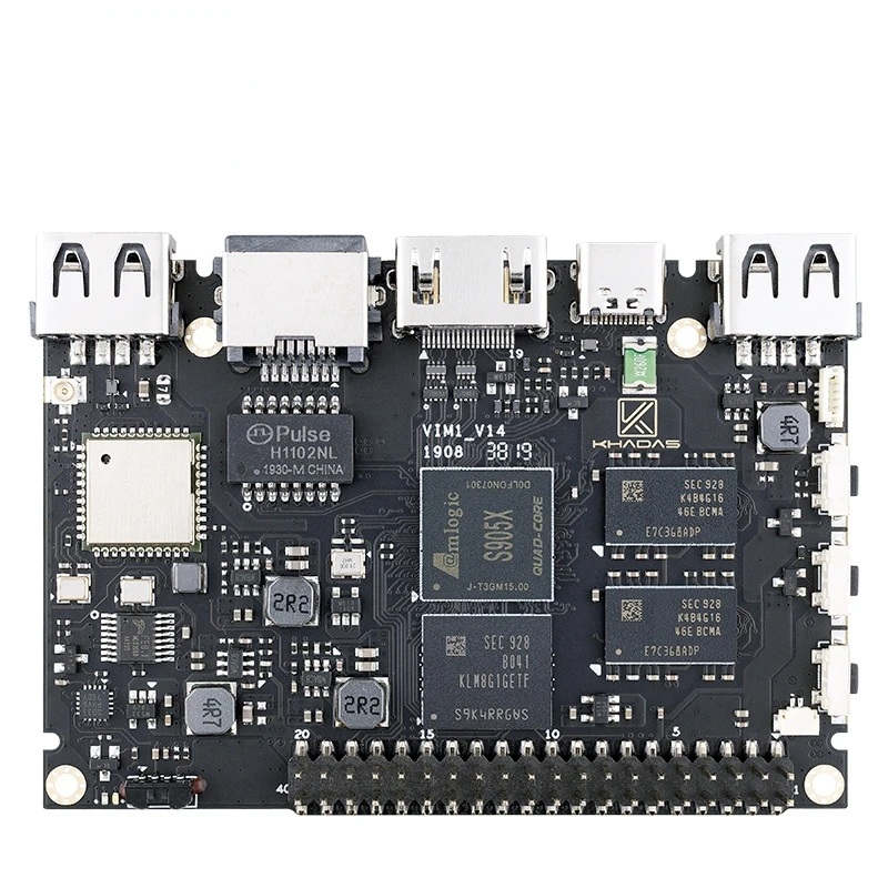 Khadas VIM1  Quad Core  Development Board Amlogic S905X Open SourceCustom PCB pcba modulo mini 3 porte switch ethernet