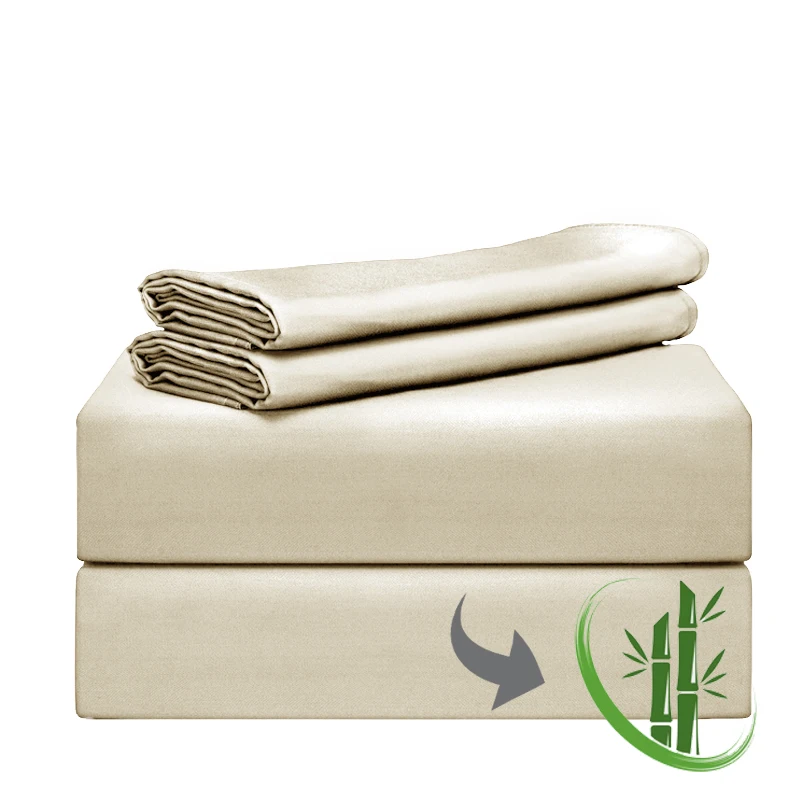 Heniemo Top Sale bed sheet set 100% bamboo bedsheet for home