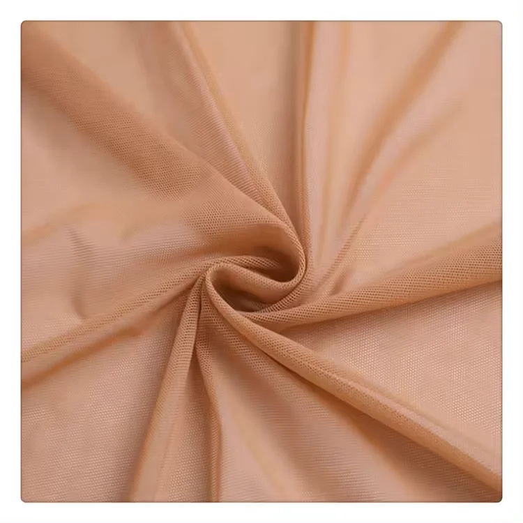 4 Way Stretch Silky Tulle  polyester spandex fabric knitted mesh fabric For Sexy Dress
