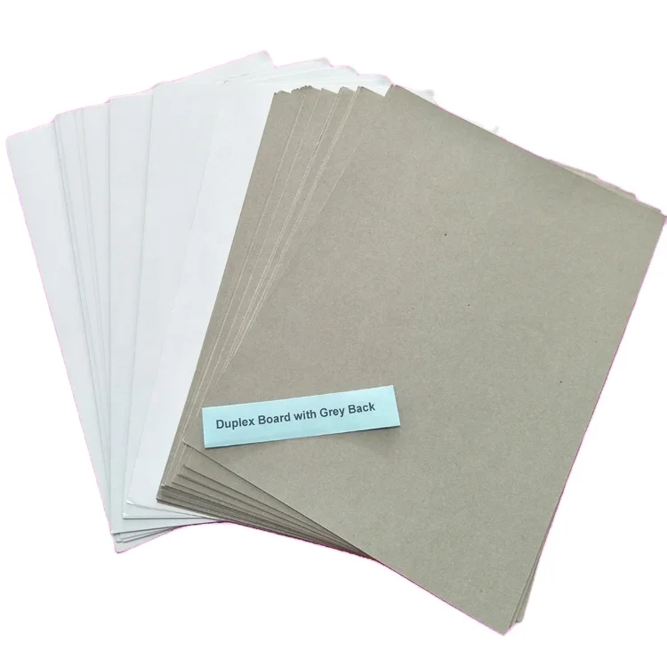 
well coated Duplex Board Grey Back 