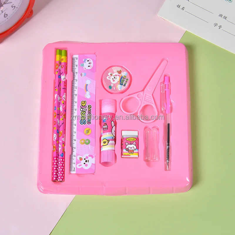 China manufacture children stationary accessories school supplies for students school kids stationery set kit