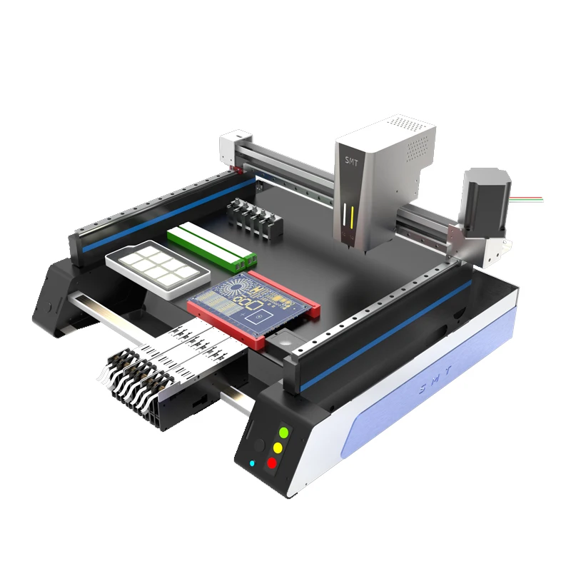 V5 PRO Desktop SMT Pick and Place Machine High Precision 0.05mm Dual Vision 36 Feeder Auto Nozzle Changer PCB Prototyping Tool