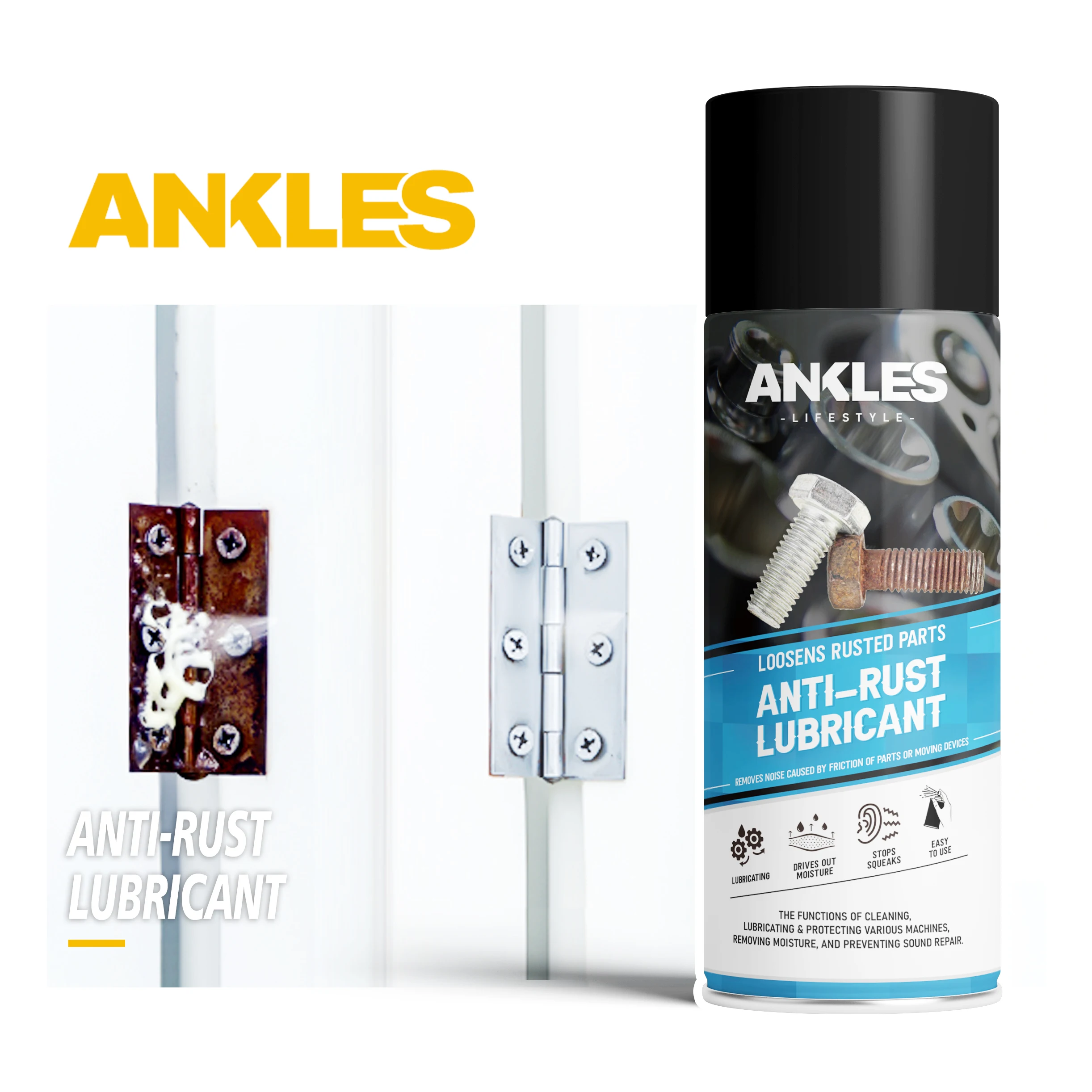 ANKLES 450ml multi-purpose lubricant car 3m anti rust spray anti rust lubricant spray