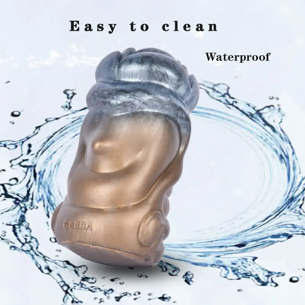 New Arrival Geeba realistic Liquid Silicone men masturbate aircraft cup metal alien aircraft for men Masturbator