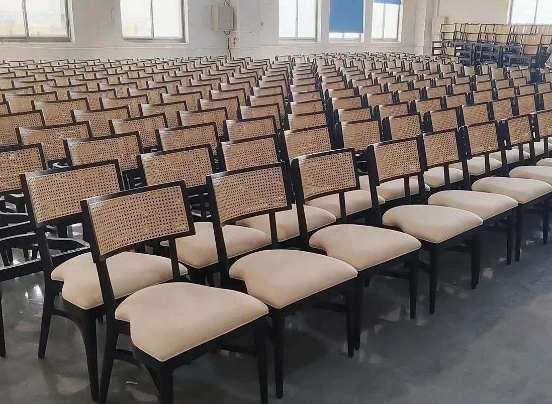 China Lounge Furniture Events Rustic Wedding Chairs Oak Wood with Linen Fabric
