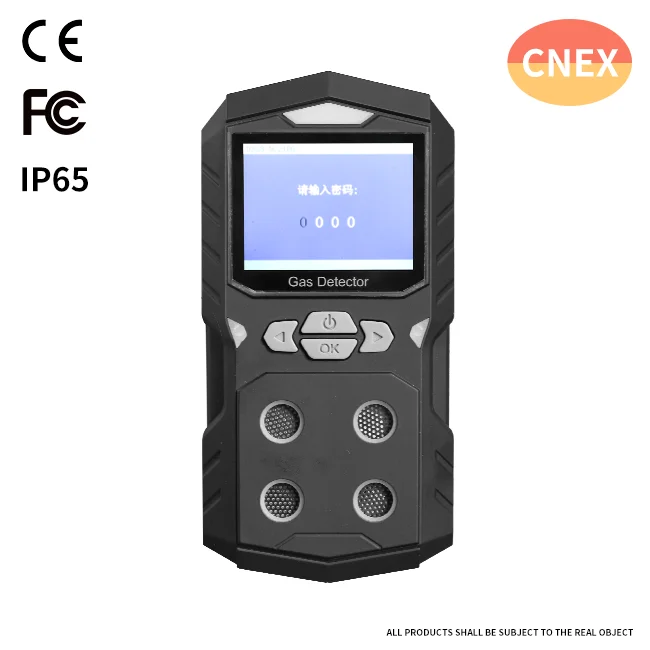 
Portable CO H2S O2 Ex(LEL) 4 Gas Monitor HN2360 Gas Detector and Analyzer with explosion-proof ATEX certificate 