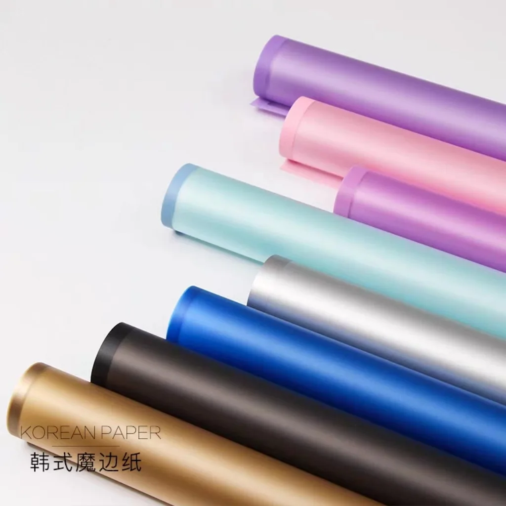 Factory wholesale magic edge matte paper florist rose flower wrapping paper wrapping paper gift box gift wrapping  korean style