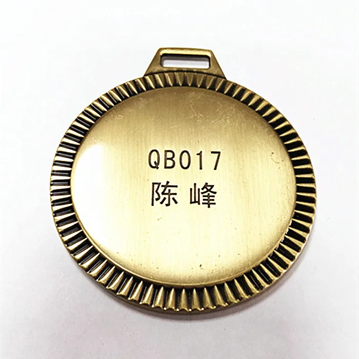 China Dongguan factory price antique brass color plated metal custom medal award sport medals club medal