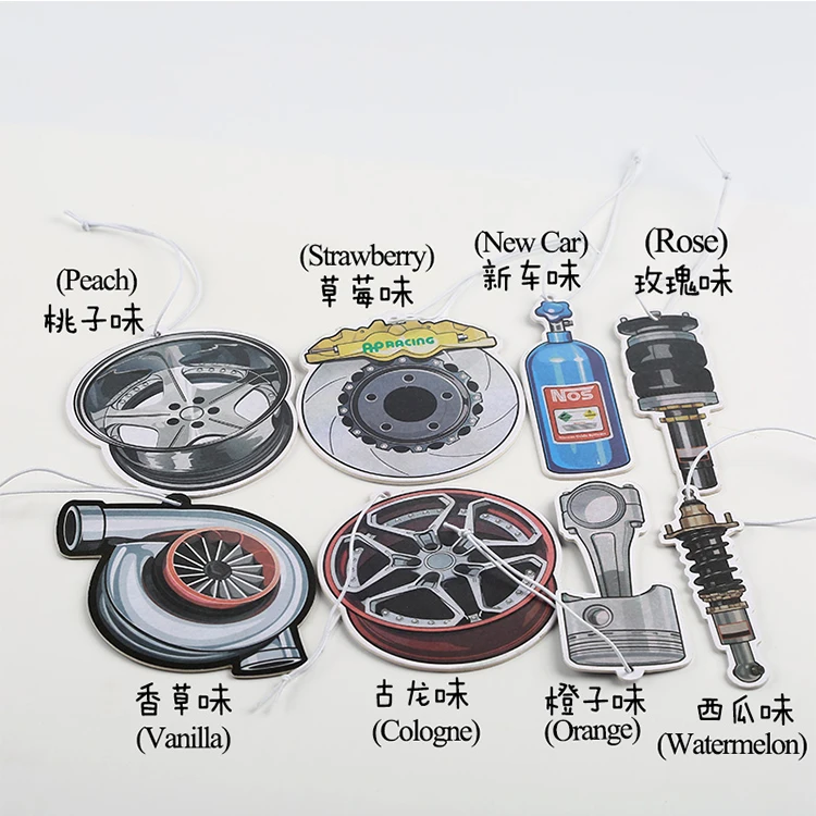 Горячая продажа автомобиля освежитель воздуха бумага поглощающая хлопок для освежителей