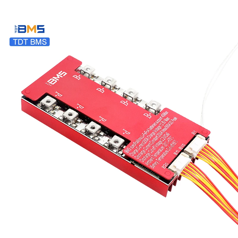 Manufacturer direct sales 3.2V Lifepo4 16S BMS 48V 150A common port with balance and double Temperature control bms