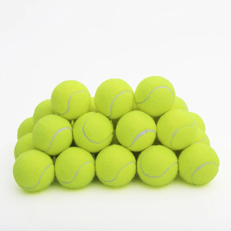 Теннисные мячи с индивидуальным логотипом, высококачественные высокоэластичные прочные резиновые теннисные мячи для тренировок