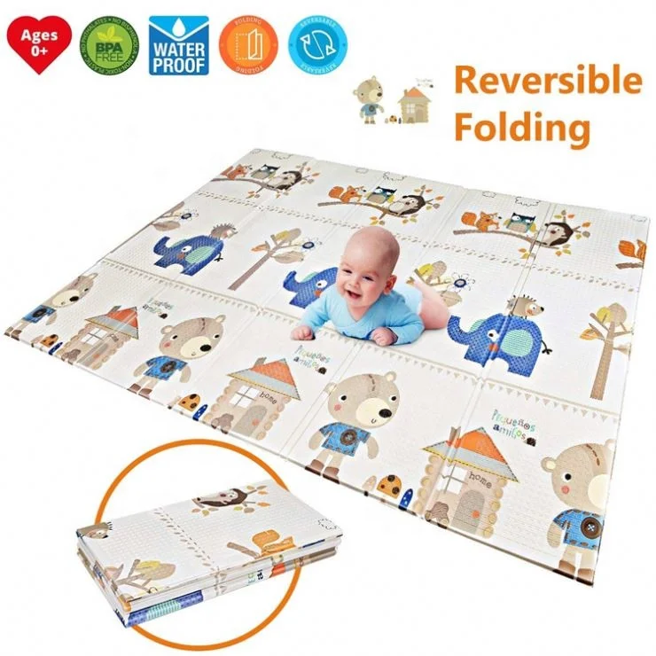 66*8*47cm Kids Folding Play Mat Wholesale Baby Play Mats With Music