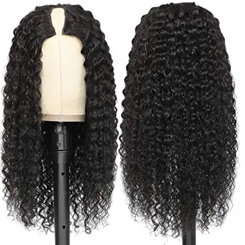 new arrivals v part wig human hair brazilian virgin hair kinky curly hair v part wig