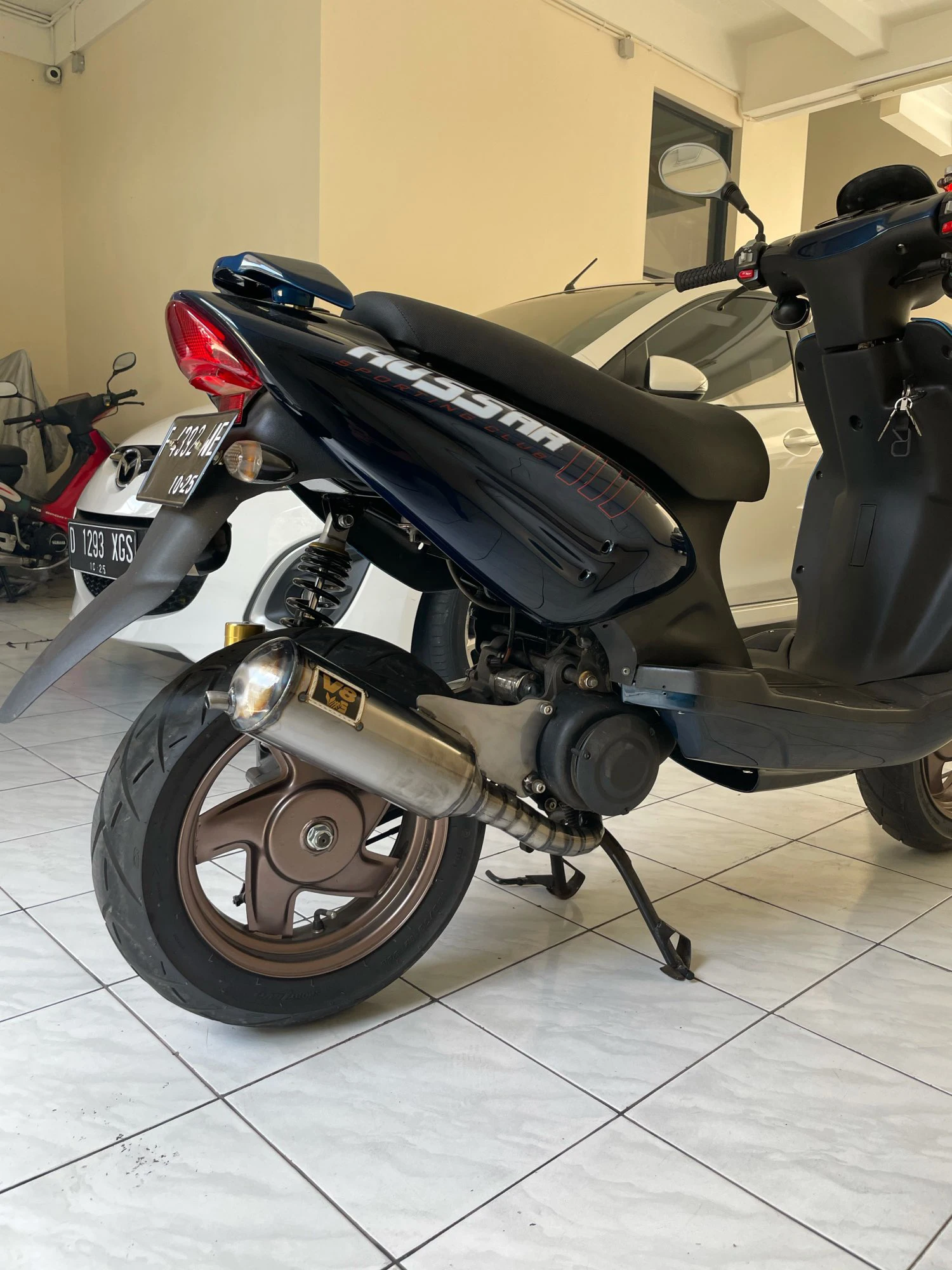 Модифицированная мотоциклетная полная выхлопная система V8 для Honda DIO AF17/18/27/28 глушитель выхлопной трубы KYMOCO Racing Scooter Escape