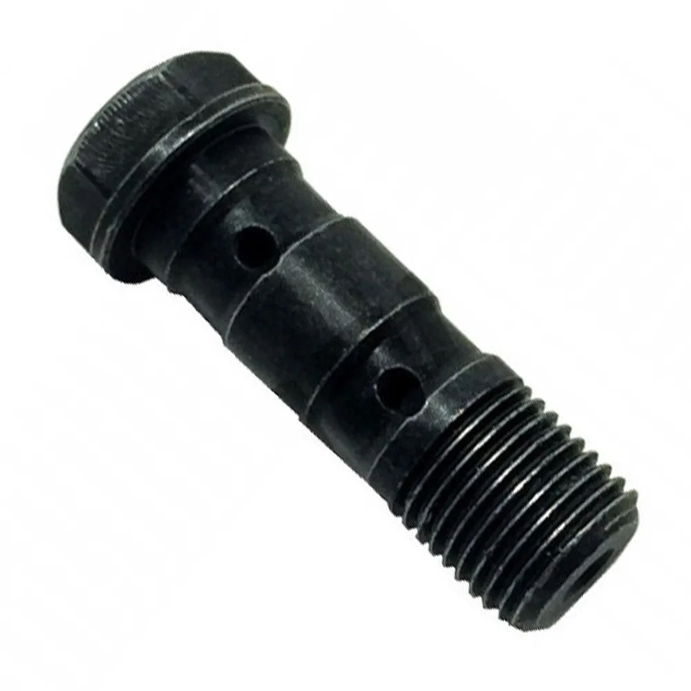 Titanium Double Banjo Bolt Rear Brake Master Cylinder M10 30Mm (1.25Mm) Race Spec Grade 5 Flanged Hex Head Titanium Banjo Bolt