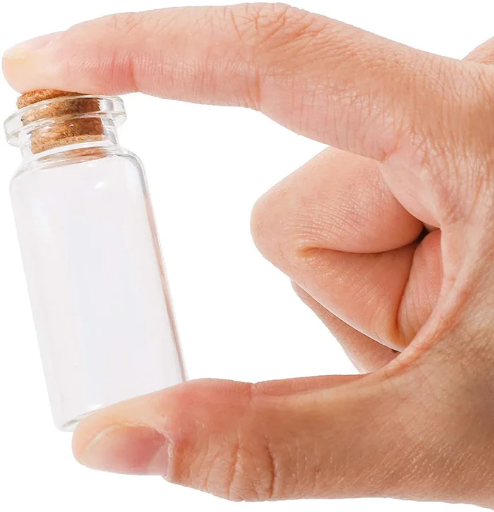 Spot 30mm Diameter Mini Glass Bottles Cork Tops for Camping Project Arts & Crafts Jewelry Stranded Island Message Wedding Wish