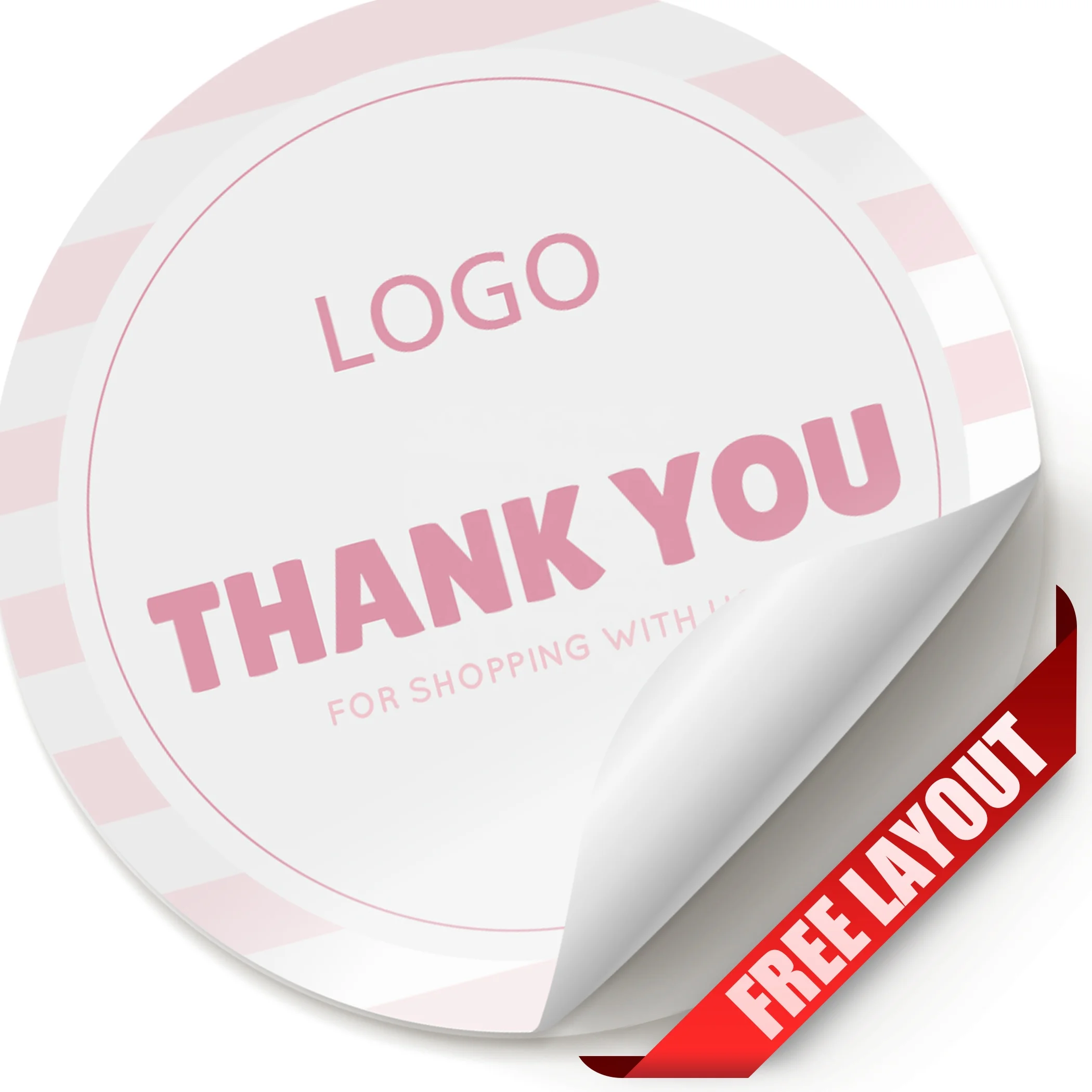 Custom-made circular type vintage matt sticker for envelope sealing efficient service