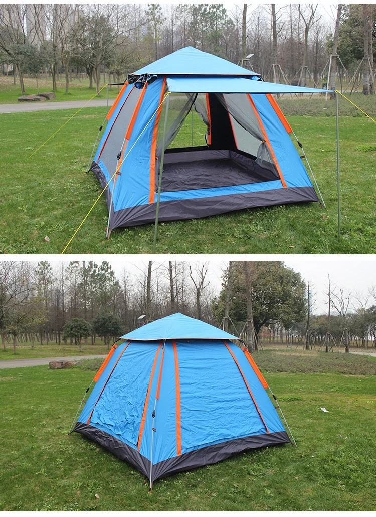 Foldable Automatic Portable Pop Up Family 2X2 3X3 Camping Tents 6 Persons Tent For Outdoor Tents Waterproof Camping