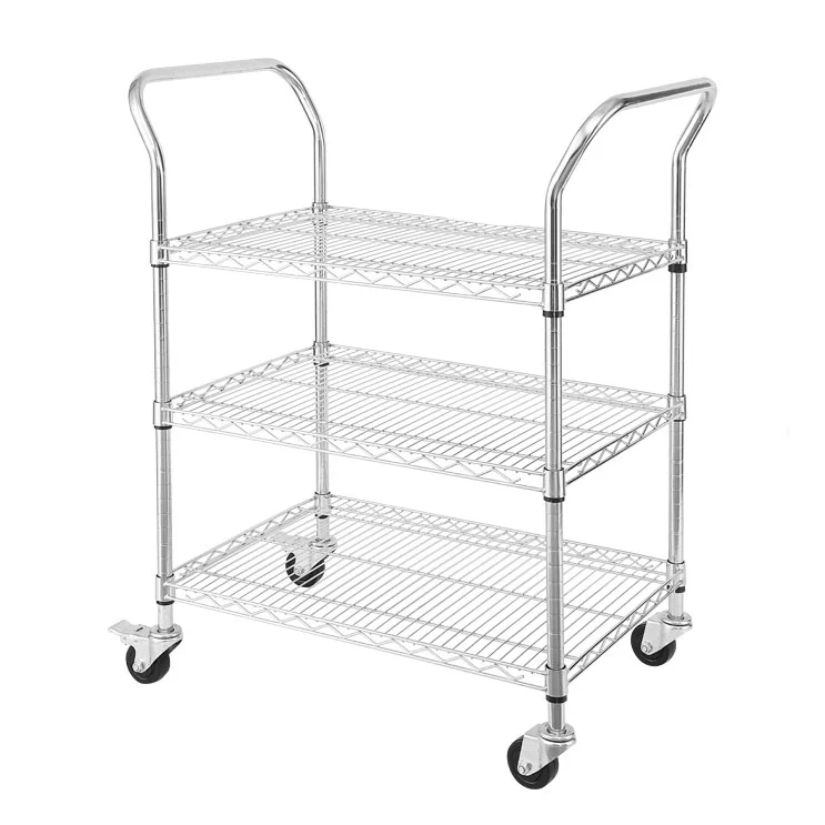 SMT Reel Trolley ESD Cart Wire Shelf For The Electronics Industry