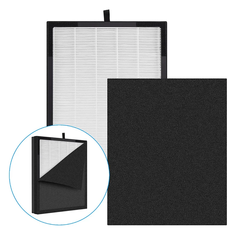 Replacement Filter with HEPA and Carbon Compatible with Zigma Aerio-300 Air Purifier