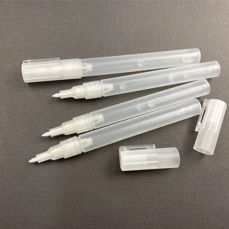 Hot Sale 0.7mm Tip Refill Ink Empty Paint Marker Pen With Transparent Barrel