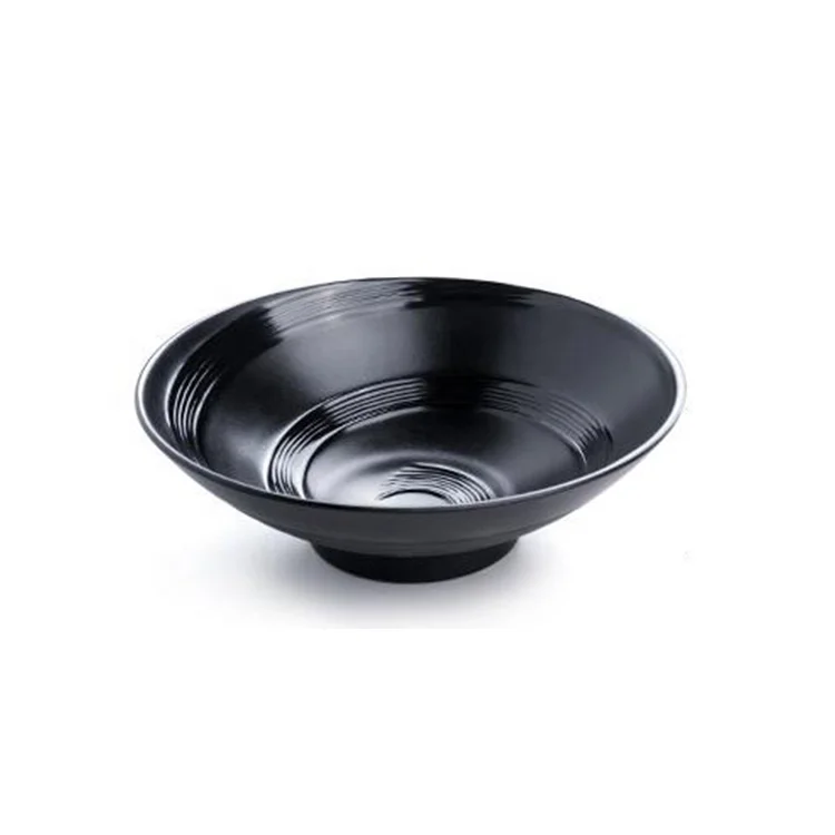 Японский Корейский стиль Резьбовая матовая меламиновая миска для лапши