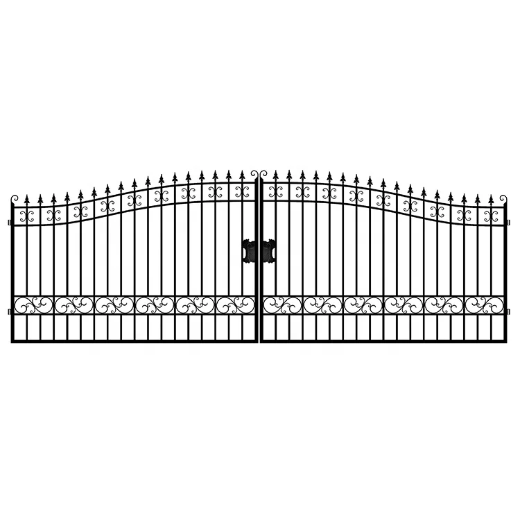 Suihe Wrought Villa Gate Bi-parting Swing Metal Gate Garden Iron Gate