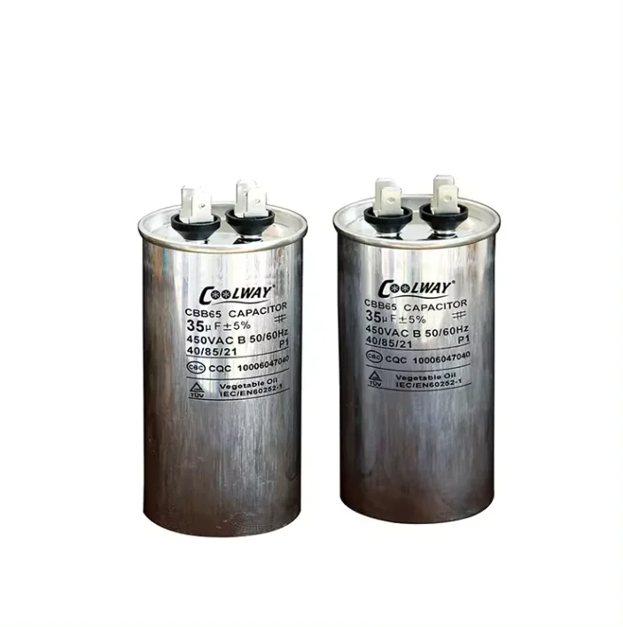 New Cbb65 Capacitor 50Uf/7.5Uf Electrolytic Capacitor Air conditioner compressor capacitor oil immersion explosion-proof