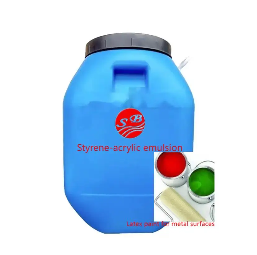 Custom acrylic acrylic emulsion for latex use on metal surfaces