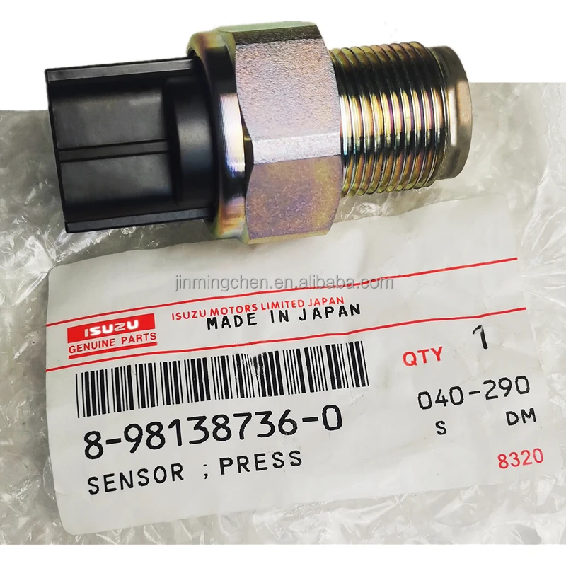 Genuine Excavator Parts Common Rail Pressure Sensor 8-98138736-0 8981387360 For CX130B CX210B CX350B CX470B CX210C SH210-5