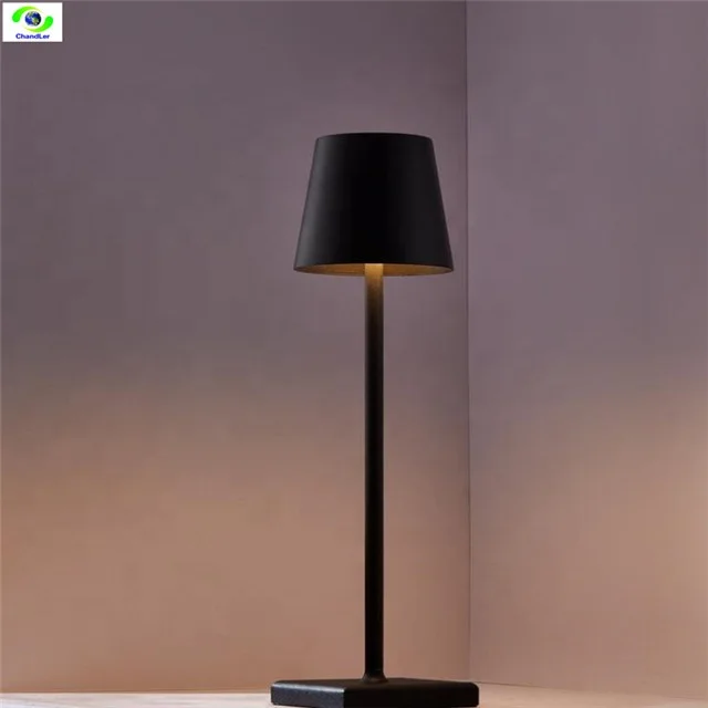 CHANDLER LED Restaurant Hotel Desk Lights Touch Dimming Rechargeable Table Lamps