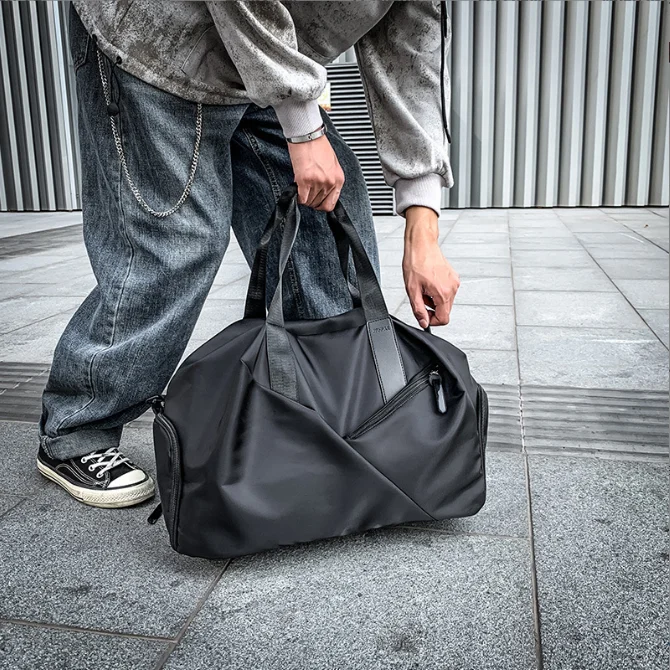 Hot Short Travelling Men Handbags Multi-function Divide Dry And Wet Waterproof Gym Bags For Women