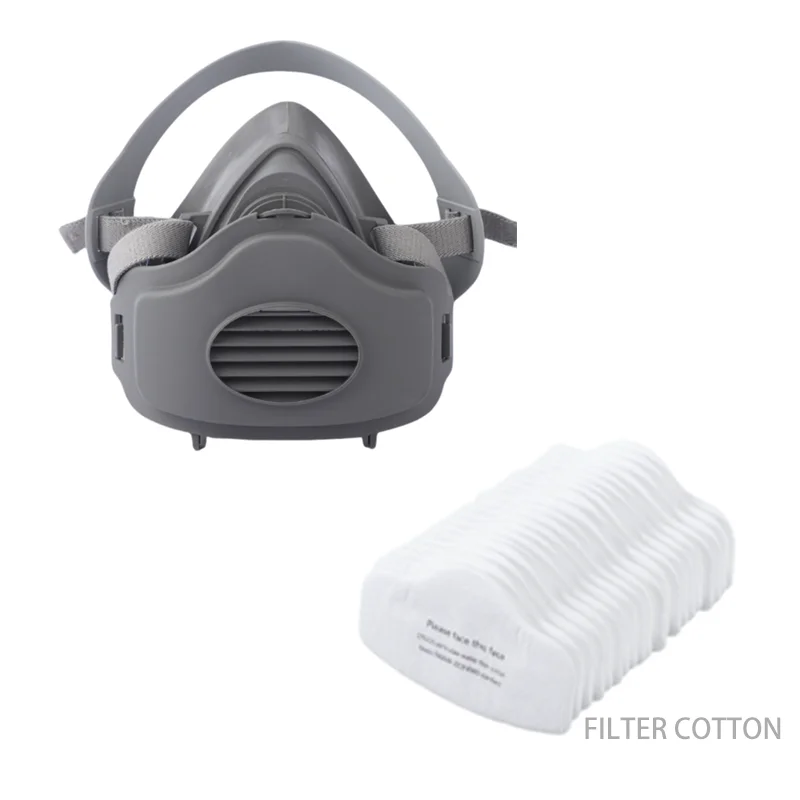 3200 mask Medical liquid silicone face mask safety tactical gas mask Activated carbon particles
