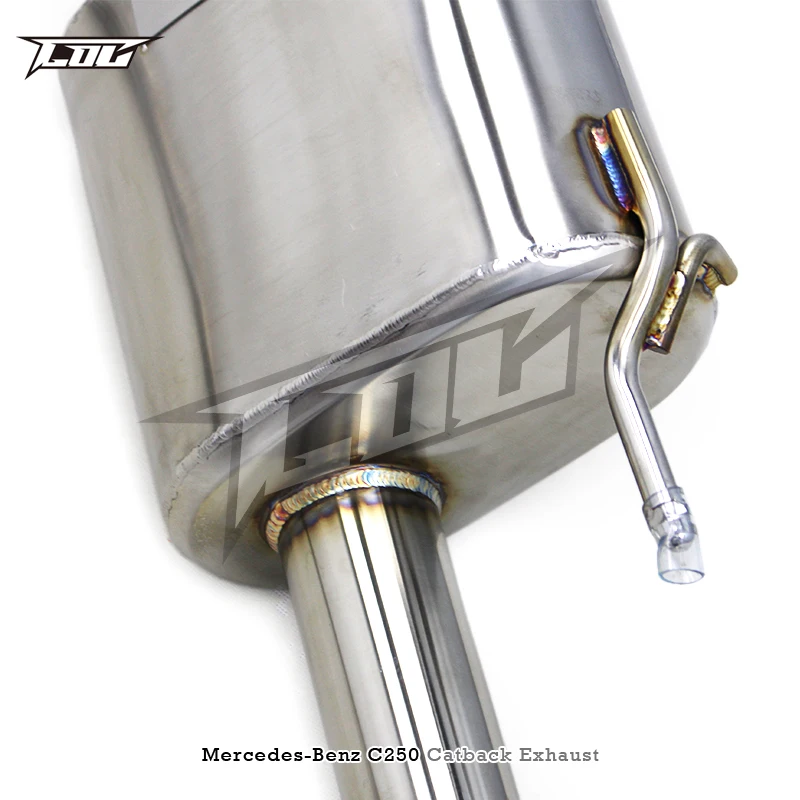 Выхлопная система для выхлопных труб BK Mercedes-Benz C180/C200/C260/C250 W204 1 6 T/1 8 T 2007-2014 глушитель из нержавеющей стали