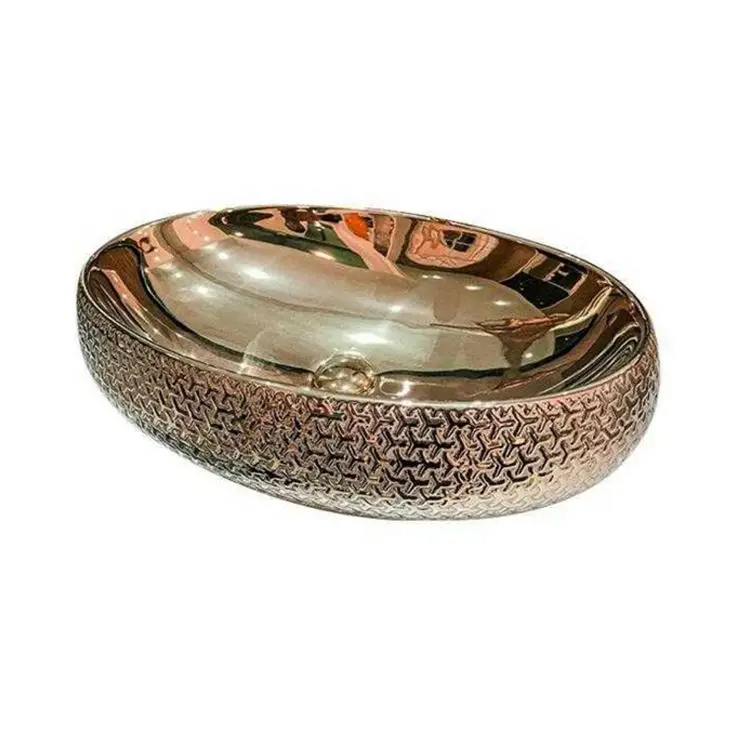 12mm Matte Lauren Blackgold Faux Marble Integrated Countertop Sink Bathroom Vanity Top Washing Basin with Storage Shelf Platform