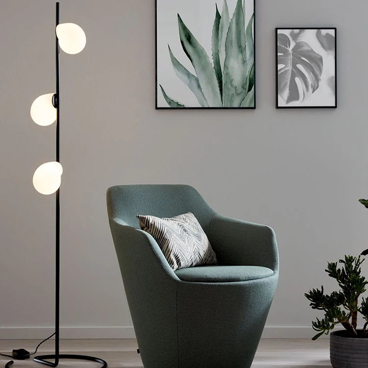 Simple Style Glass Indoor Living Room Bedroom Modern Hanging Chrome Ball Modern Pendant Lamp