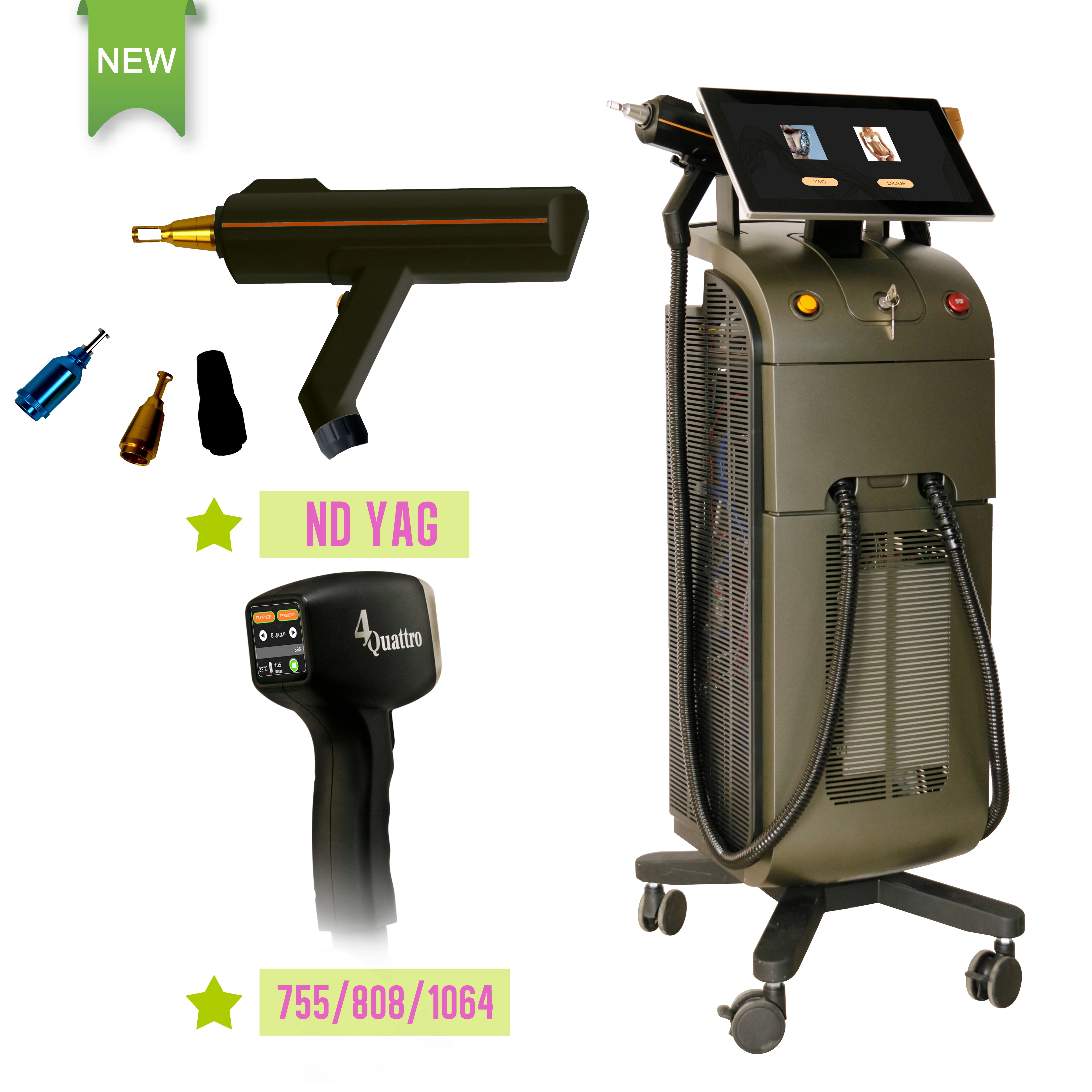 ipl elight hair removal laser diode laser epilation beauty machine  with tattoo removal nd yag laser