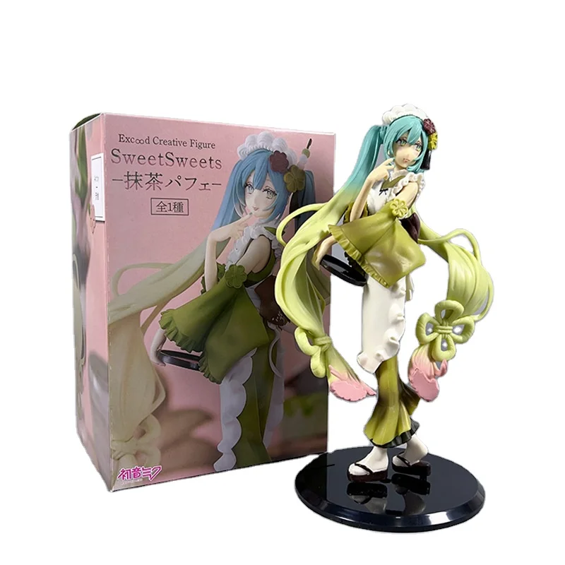 24cm Japan Anime Hatsune Mikues pvc Action figures mikus pvc Action figures Desktop car anime figurines wholesale