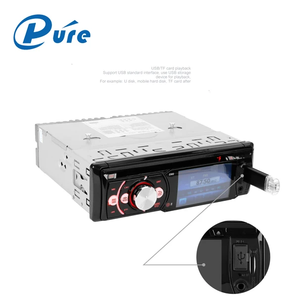 3' Colorful BT Car CD Player Universal Radio Sound System FM DVD VCD CD MP3 MP4