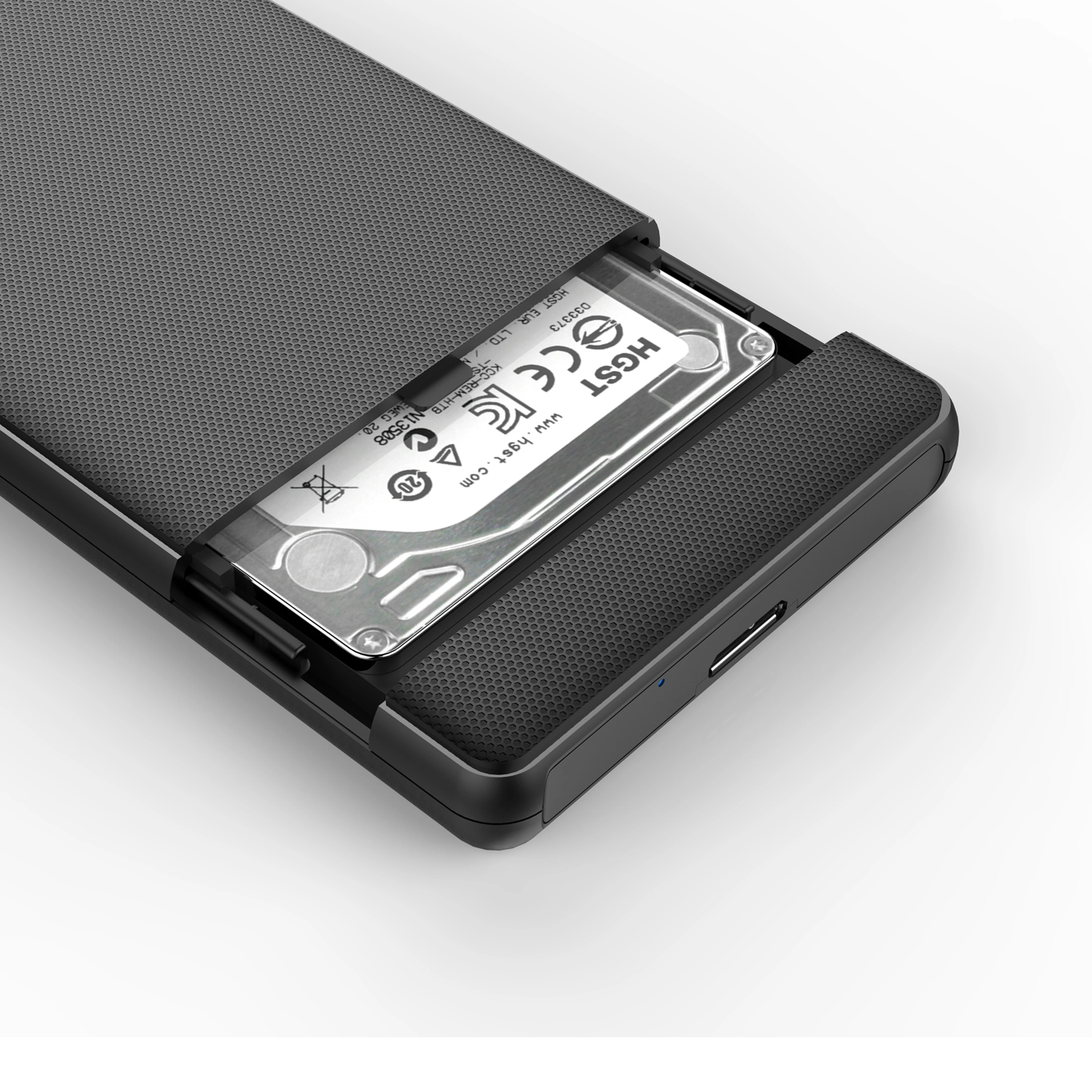Stock Available 2.5 Inch SATA Plastic External HDD Case Support 2TB Max 2.5 inch USB3.0 To SATA HDD Enclosure