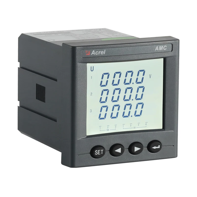 Acrel AMC72L-AV3 three phase voltmeter Smart three phase Power Meter input AC 100V 220v 380v Voltage meter