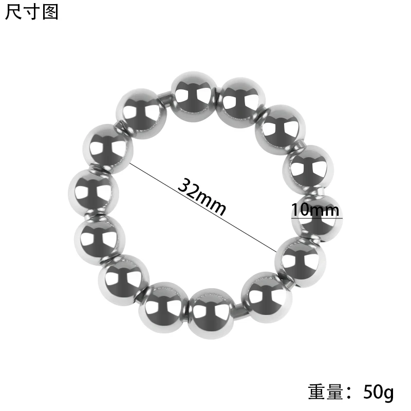 AIZHILIAN Stainless Steel Male Penis Loop Metal Cock Ring Penis Rings for Men Erection Enhancer