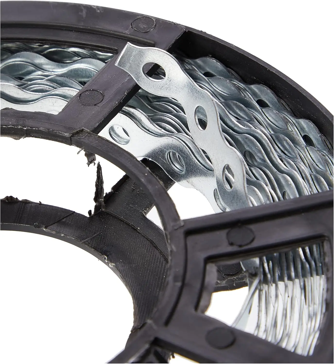 MasterACCT 30FT Perforated  Curve Edge Galvanized Strap Fixing Band Metal Tube Tension Clips Pipe Clamp Single Hole Hanging