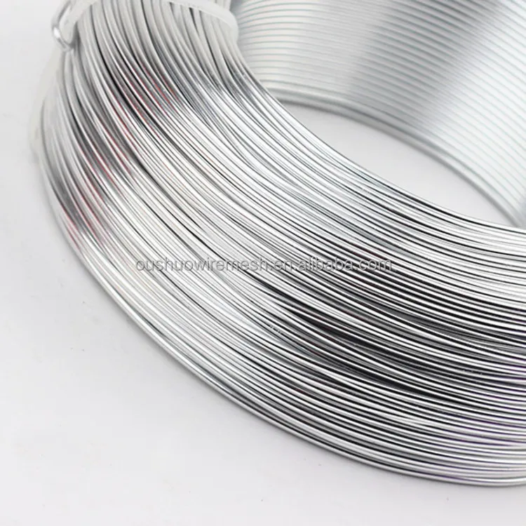 1mm 2mm 3mm 4mm 5mm Silver color craft aluminum wire anodized bonsai aluminum training wire for tree making