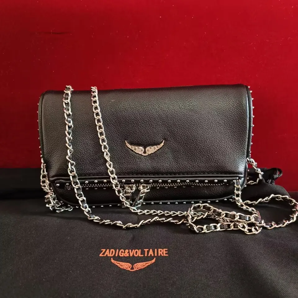 Spain Silver Wing Designer Chain Shoulder Bag Women Crossbody Messenger Bags Soft Leather Luxury Clutch Bag Lady Envelope Purses